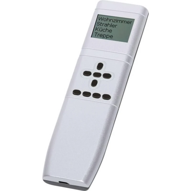 Eltako FFD-AL/AN Radio Remote Control with Display Top Aluminium Painted Underside Anthracite Soft Varnish