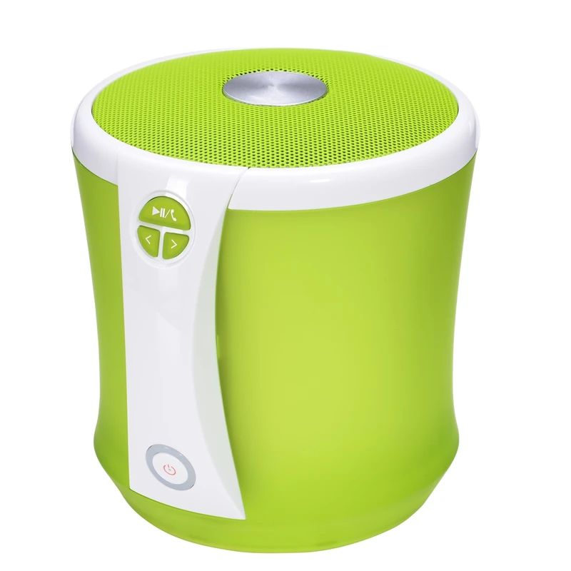 TerraTec Concert BT Neo Bluetooth Speaker, Fantastic Sound, Enormous Bass, Up to 8 Hours of Wireless Music, Micro SD Card, AUX IN for iOS and Android, Green