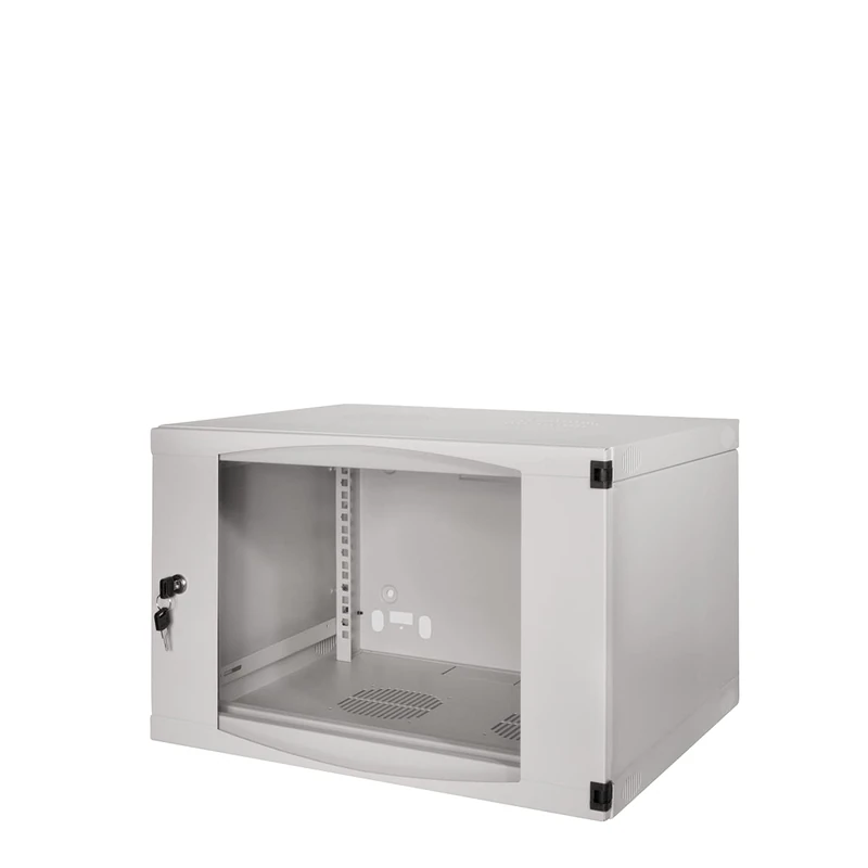 Logilink Professional W06F64G One-Piece Wall Enclosure, 19" Grey