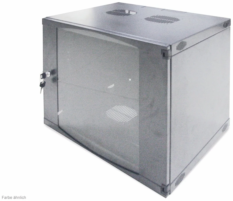 Logilink Professional W09F64G One-Piece Wall Enclosure, 19" Grey