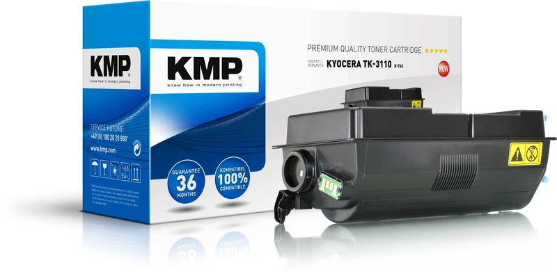 KMP K-T62 Replacement Ink Cartridge for Kyocera TK3110 1T02MT0NL0, Black