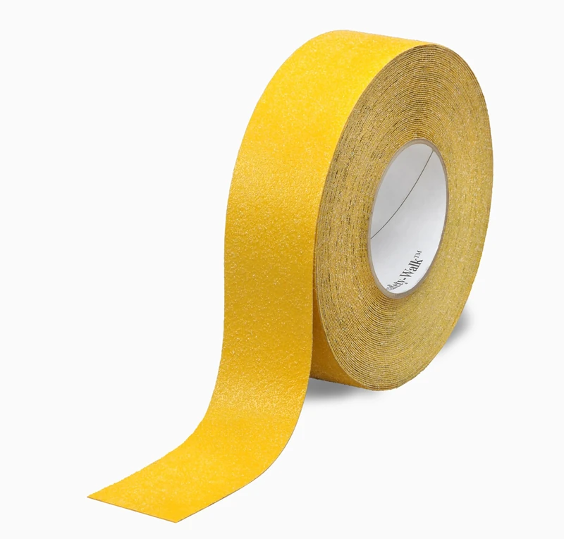 3M Safety-Walk Slip Resistant Conformable Tape 530, Yellow, 51 m x 18.3 m | for irregular or contoured surfaces in light to heavy shoe-traffic areas