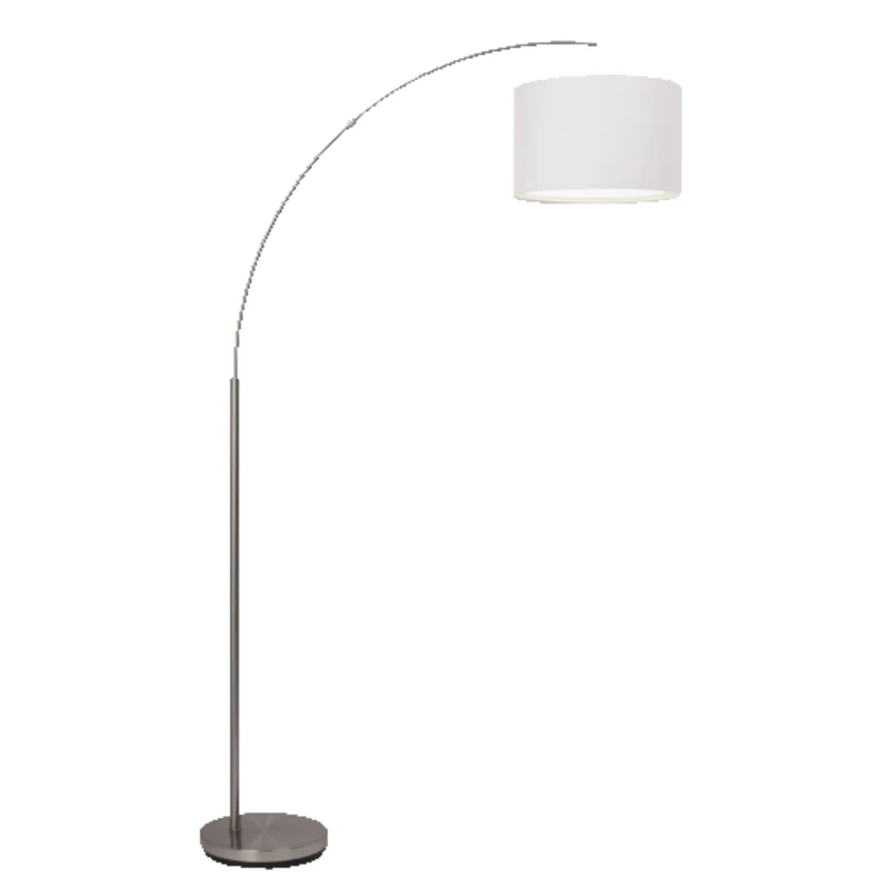 Brilliant 13258/05 Clarie White Offset Floor Lamp – E27 60W – Bulb Not Included - Image 1