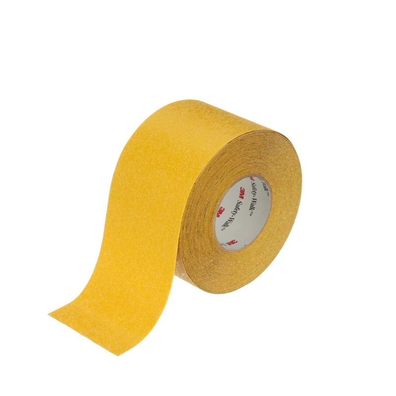 3M Safety-Walk Slip Resistant General Purpose Tape 630, Yellow, 102 mm x 18.3 m | for light to heavy shoe-traffic areas