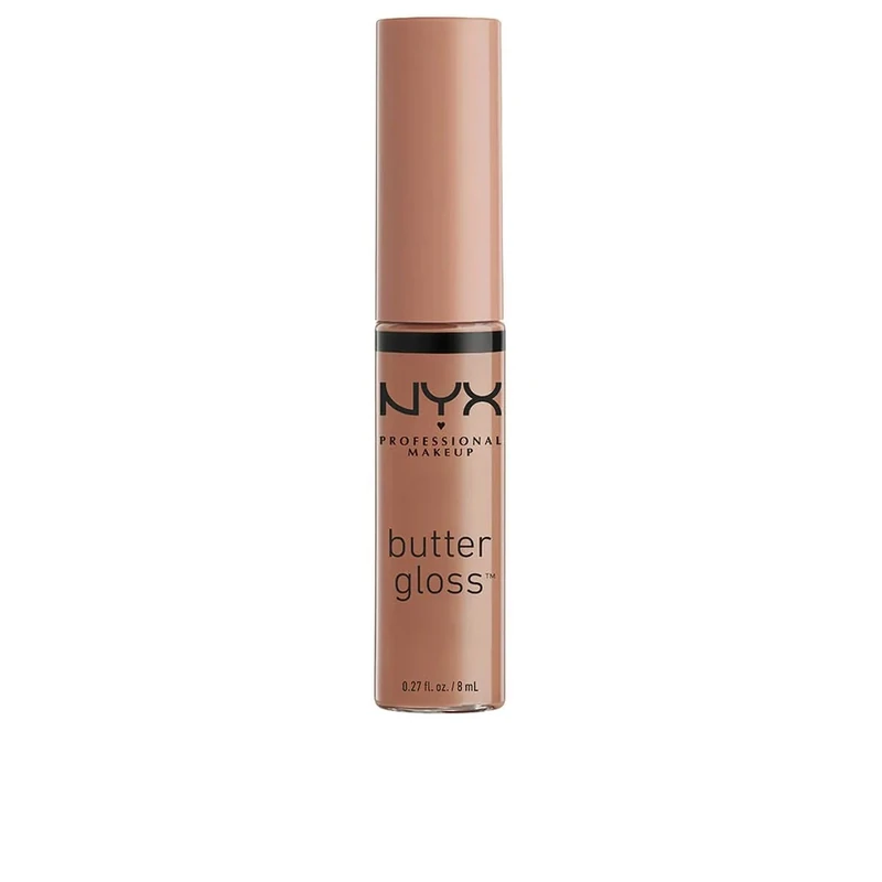 NYX Professional Makeup Lip Gloss, Butter Gloss, Non-sticky formula, Easy Application, Leaves Your Lips Feeling Silky Smooth, Glossy Finish, Shade Madeleine, 8ml