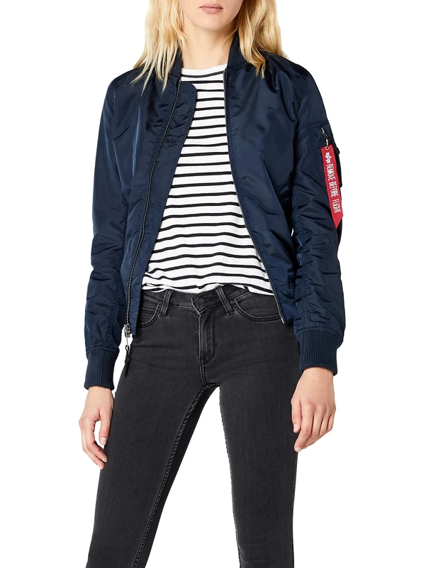 Alpha Industries MA-1 TT Bomber Jacket for Ladies Rep.Blue