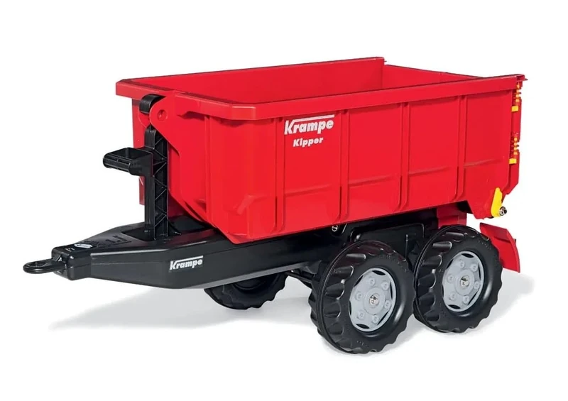 ROLLY TOYS 12 322 3 Toys rollyContainer Krampe (Hook Roll Tipper with Drop-Off, Two-Axle Trailer, for Children from 44265 Years), 123223, Red