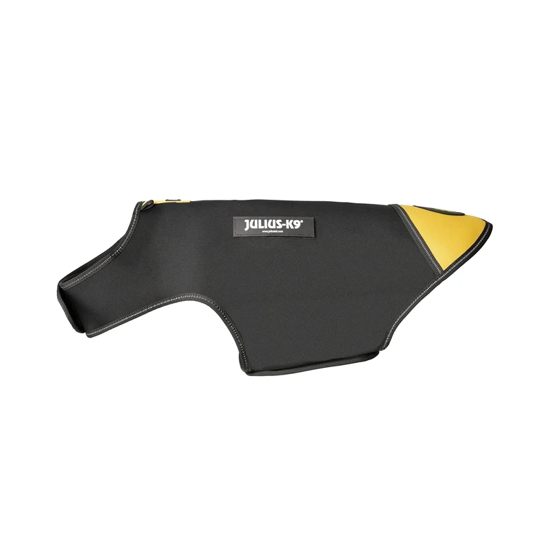 Julius-K9 IDC Neoprene Dog Jacket, Size: L, Black and Yellow