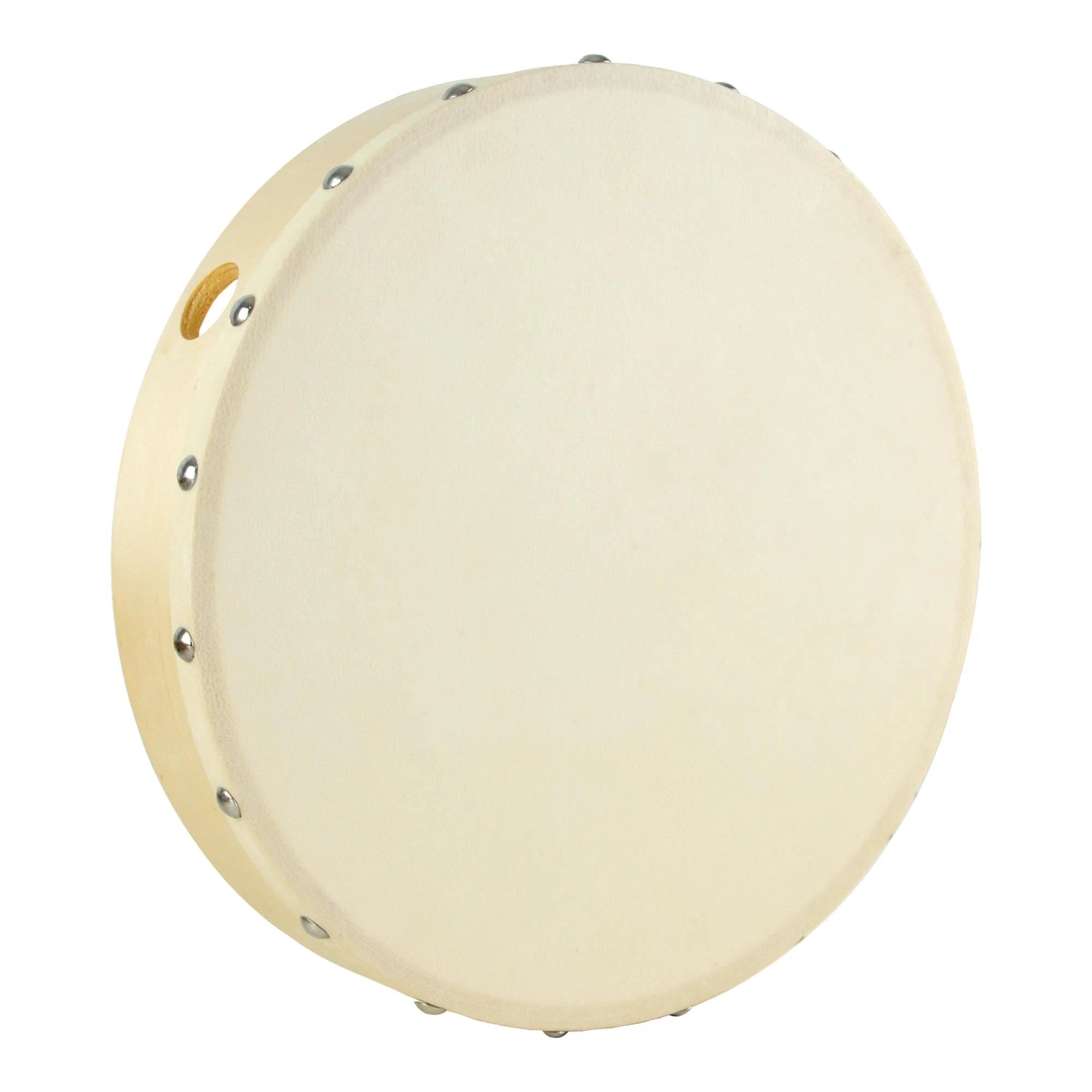 A-Star 10 inch Handheld Pre-Tuned Hand Drum, Natural Skin Head, 25cm Diameter Frame Drum