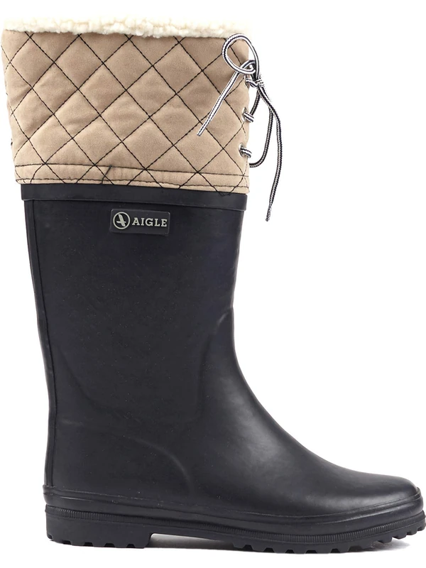 Aigle Women's Polka Giboulee Snow Boots, Blue (Marine/Beige), 2.5 UK