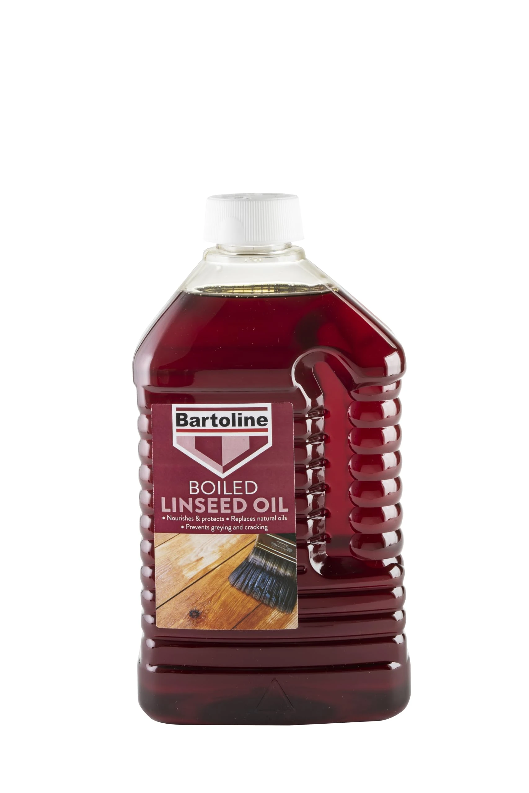 Bartoline Boiled Linseed Oil 2 L, Fast-Drying Wood Protector for Softwood Garden Furniture and Interior Wood