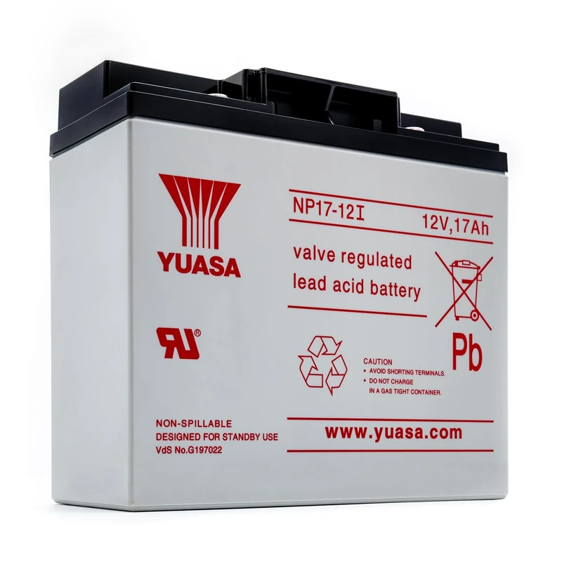 Yuasa NP17-12I 12V Lead Acid Battery, UPS Backup Alarm and Emergency Battery (Pack of 1)
