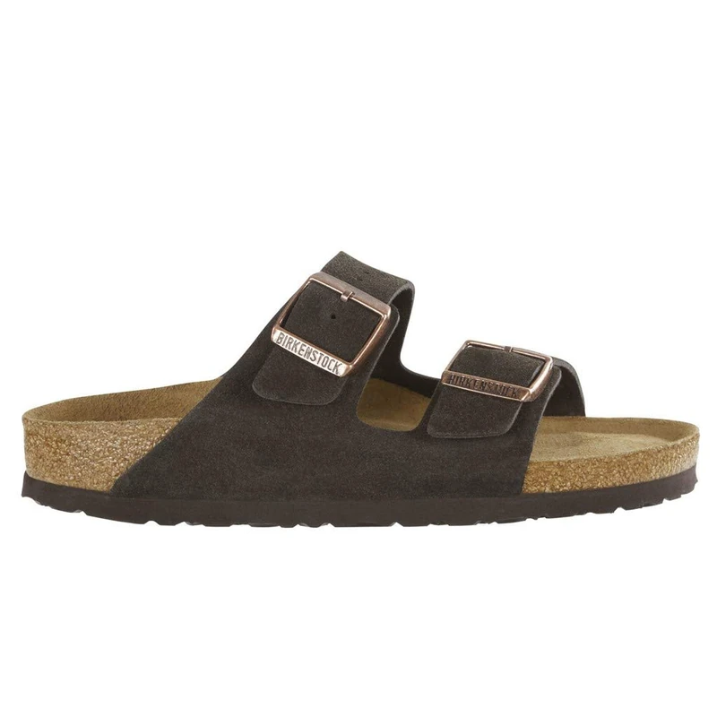 Birkenstock Arizona, Unisex-Adults' Sandals, Brown (MOCCA SOFT FOOTBED), 3 UK