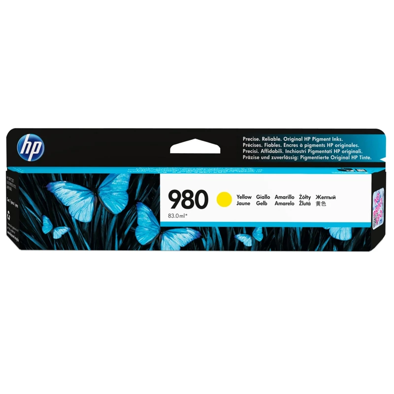 HP D8J09A 980 Original Ink Cartridge, Yellow, Single Pack