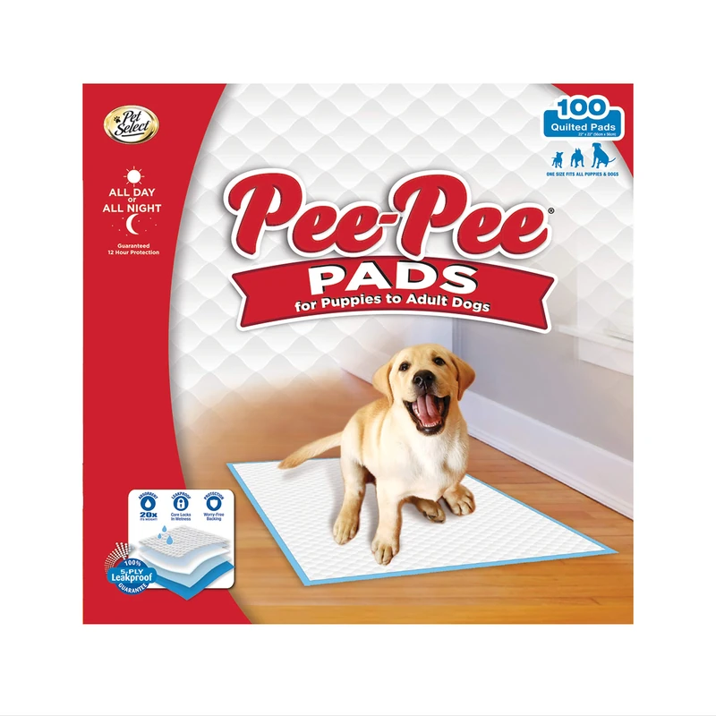 Four Paws Pee-Pee Puppy Training Pee Pads 100-Count 22" x 23" Standard Size Pads - Image 1