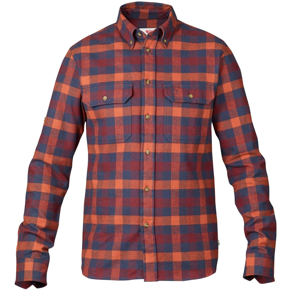 Fjallraven Men's Skog M Long Sleeved T shirt, Blue, L UK