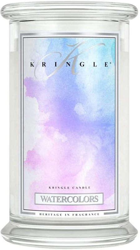 Kringle Candle Water Colours Large 2 Wick Scented Jar Candle