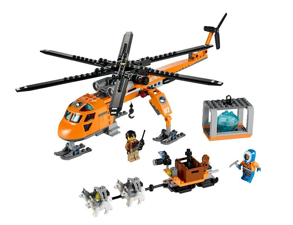 LEGO City Helicopter Arctic Crane - Building Sets (Multicolor, 6 Year(s), 262 Pieces), Child, 12 Year(s)
