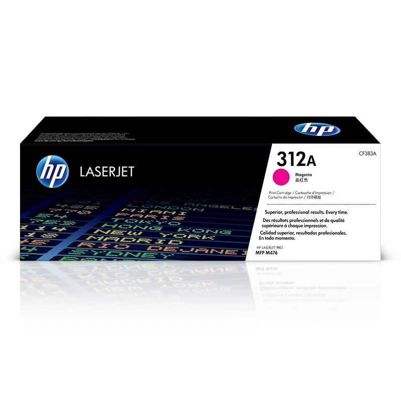 HP CF383A 312A Original LaserJet Toner Cartridge, Magenta, Single Pack