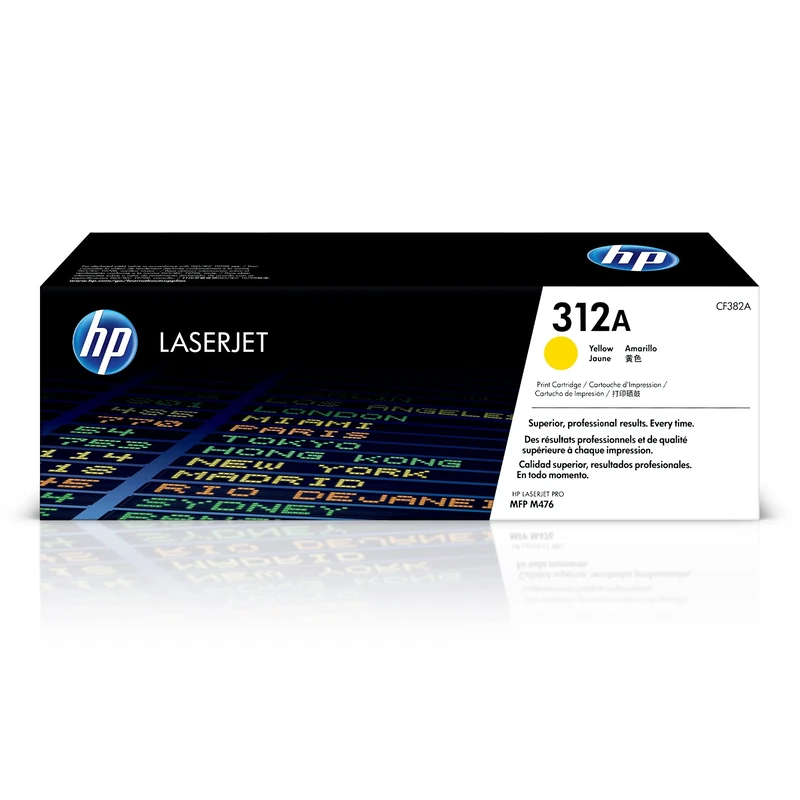 HP CF382A 312A Original LaserJet Toner Cartridge, Yellow, Single Pack