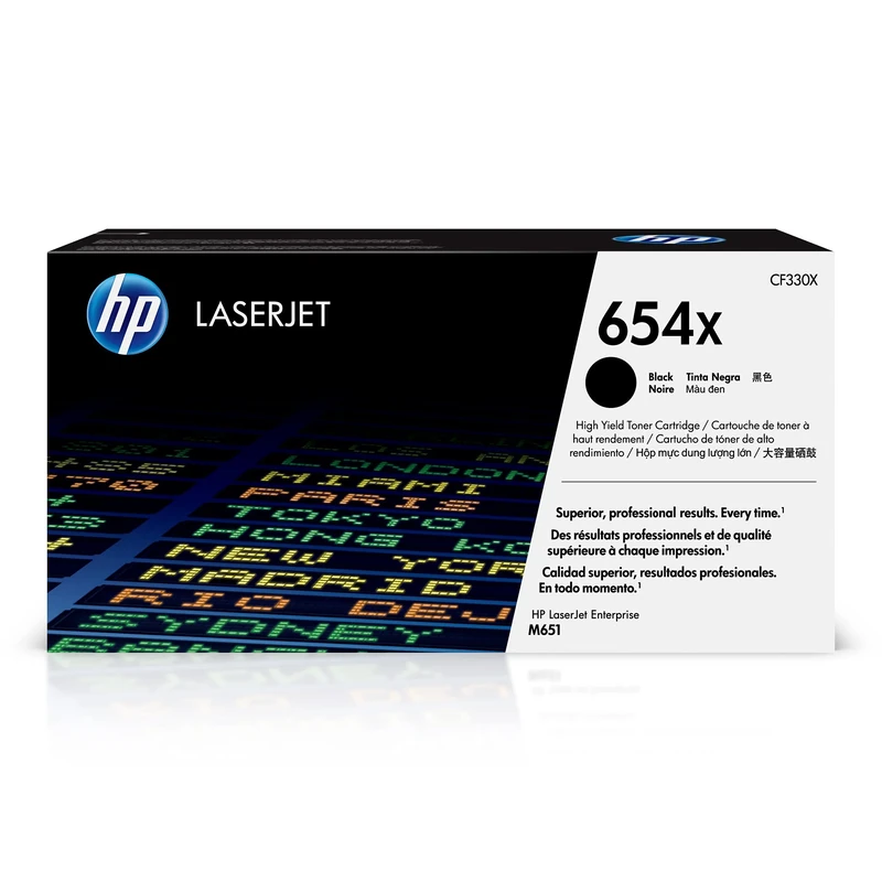 HP CF330X 654X High Yield Original LaserJet Toner Cartridge, Black, Single Pack