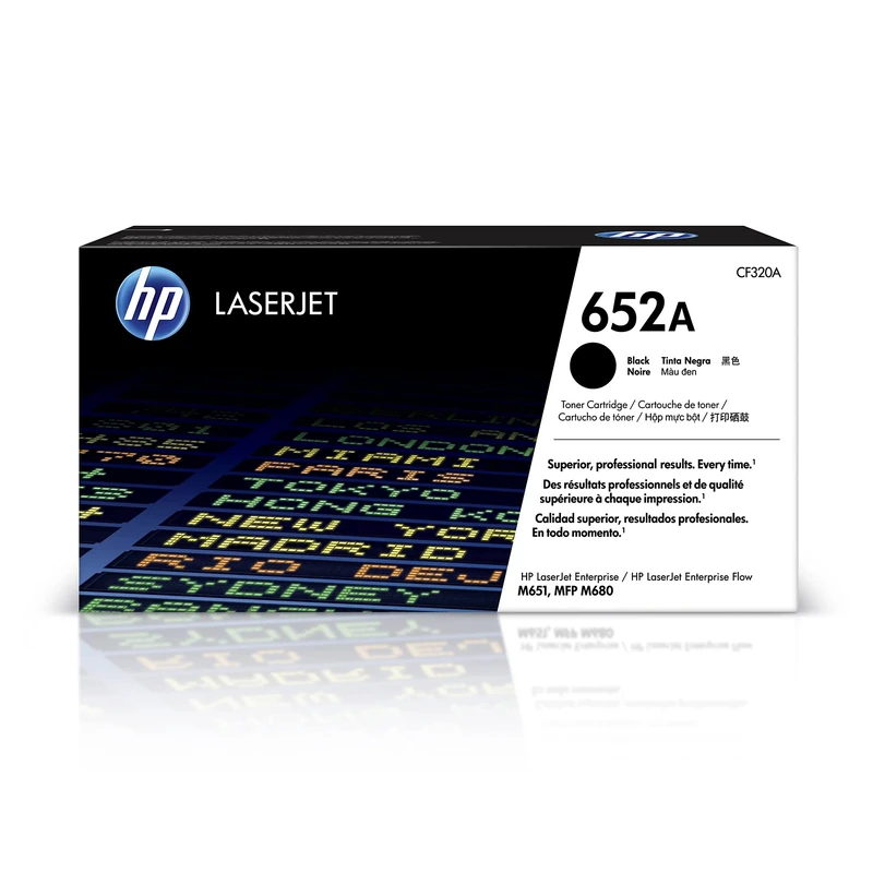 HP CF320A 652A Original LaserJet Toner Cartridge, Black, Single Pack