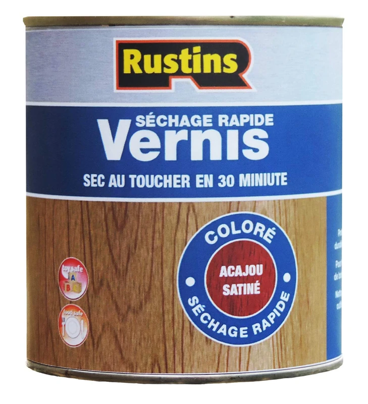 Rustins VSMA2500 2.5L Quick Dry Varnish Satin - Mahogany