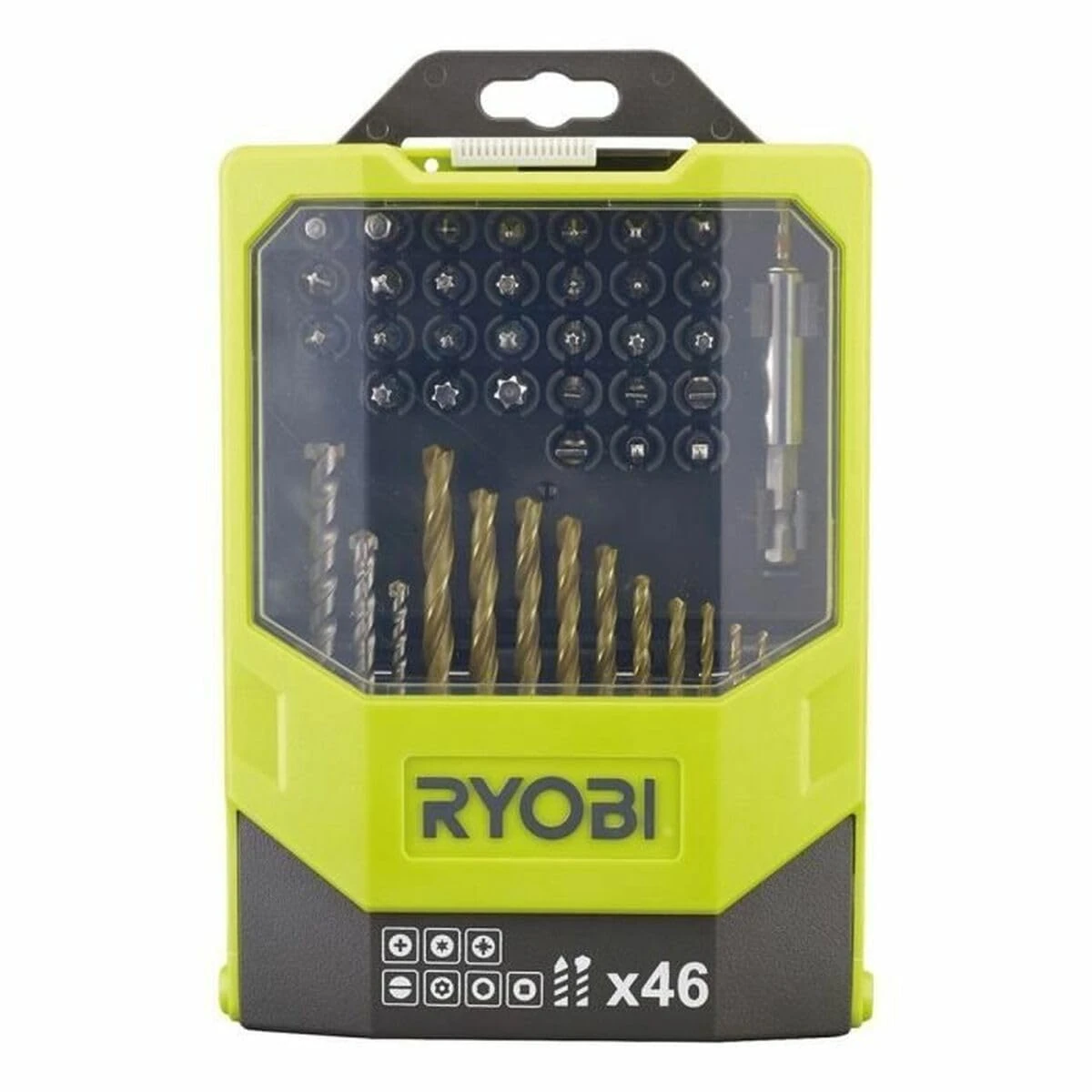 Ryobi RAK46MIX Mixed Drilling and Driving Bit Set, 46 Piece