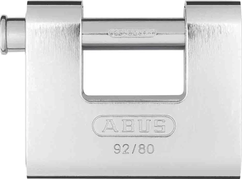 ABUS 20059 Monoblock Brass Shutter Padlock with Steel Jacket and 8521 Alike Keyed