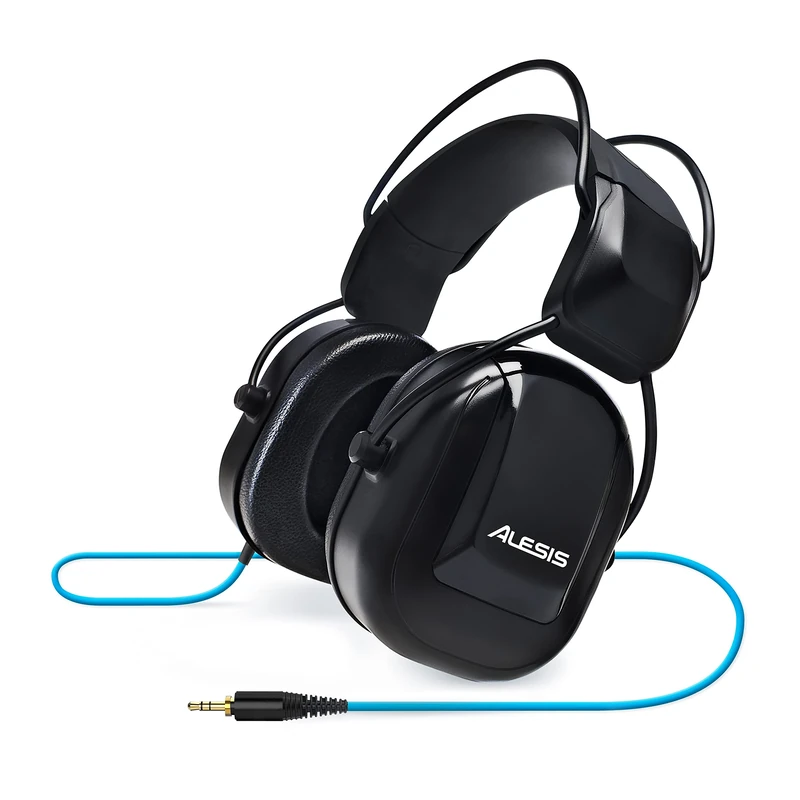 Alesis DRP100 - Over-Ear Reference Headphones Built for Professional Electronic Drum Monitoring and Superior Audio Isolation