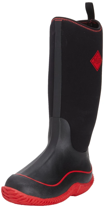 Muck Boots Hale, Women's Warm Lining Knee-High Boots Warm Lining Rain Boots, Black (Black/Red), 3 UK (36 EU)