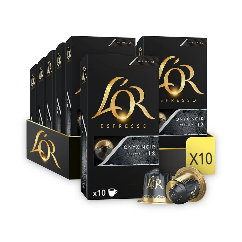L'OR Espresso Onyx Coffee Pods - Intensity 12 (100 Capsules)
