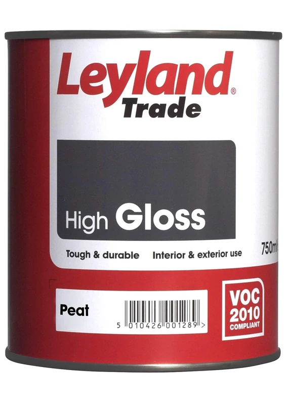 Leyland Trade High Gloss Paint - Peat 750ml