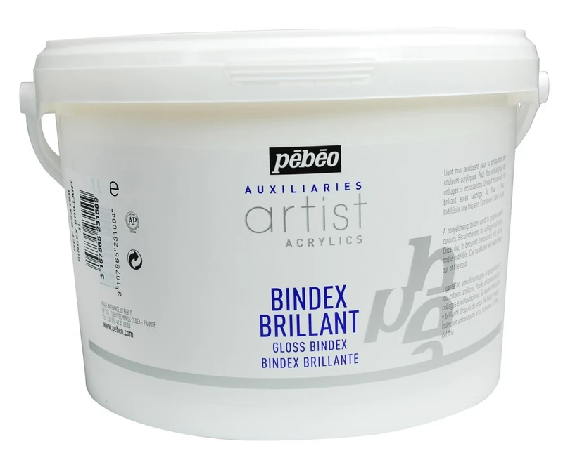 Pebeo 523150 4 Litre Gloss Bindex, Transparent - Image 1