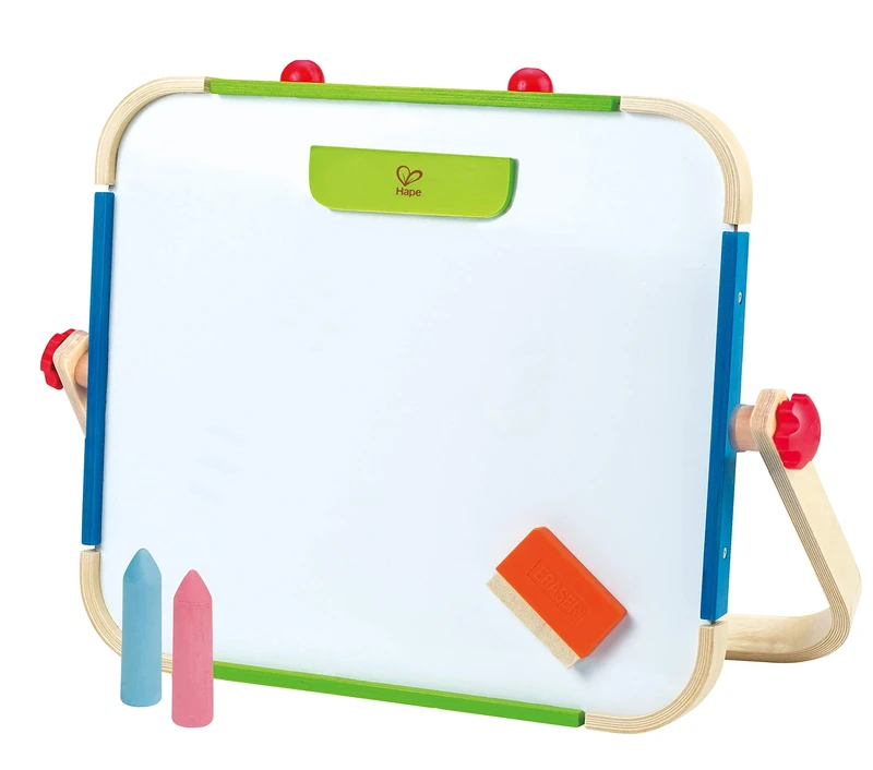 Hape Anywhere Art Studio - Magnetic Whiteboard and Chalkboard - Arts and Craft Toys, E1009