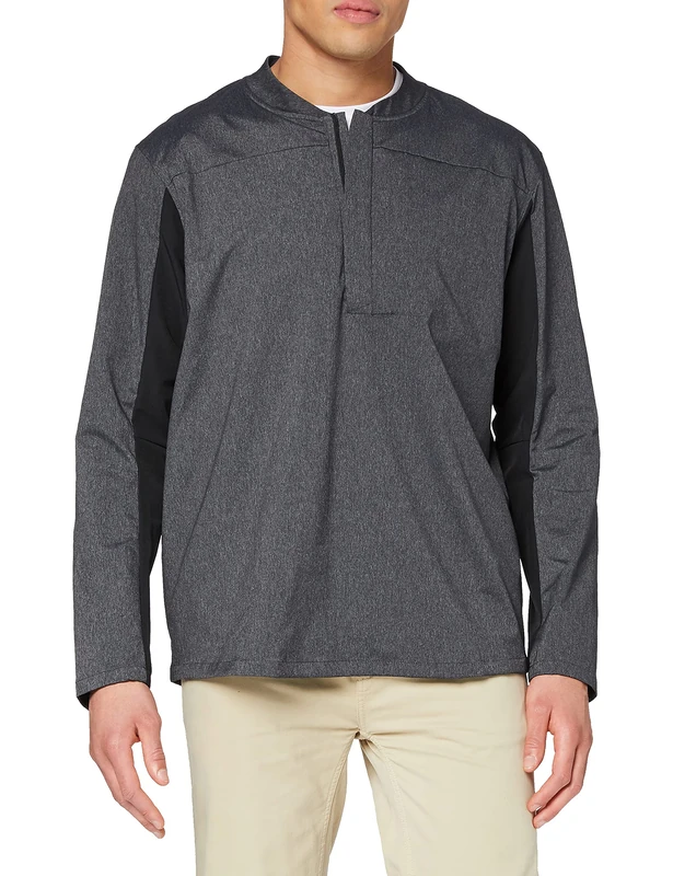 Nike Men's Shield Half-Zip Blade Long-Sleeved, Black, XL