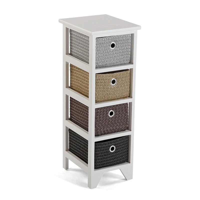 Versa - bathroom chest with 4 baskets