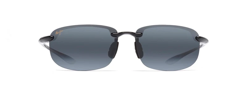 Maui Jim Unisex Ho'okipa Asian Fit Sunglasses, Gry Hookipa Gloss Black, M