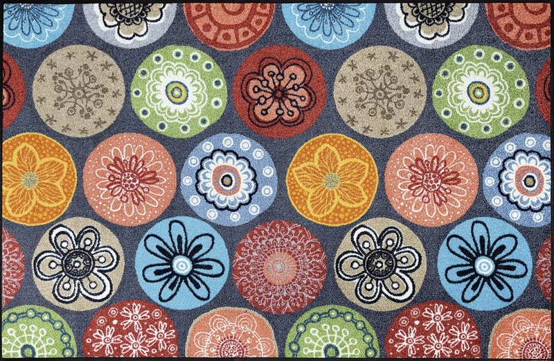 Wash+Dry Door Mat, Vinyl, Multicoloured, 115 x 175 cm