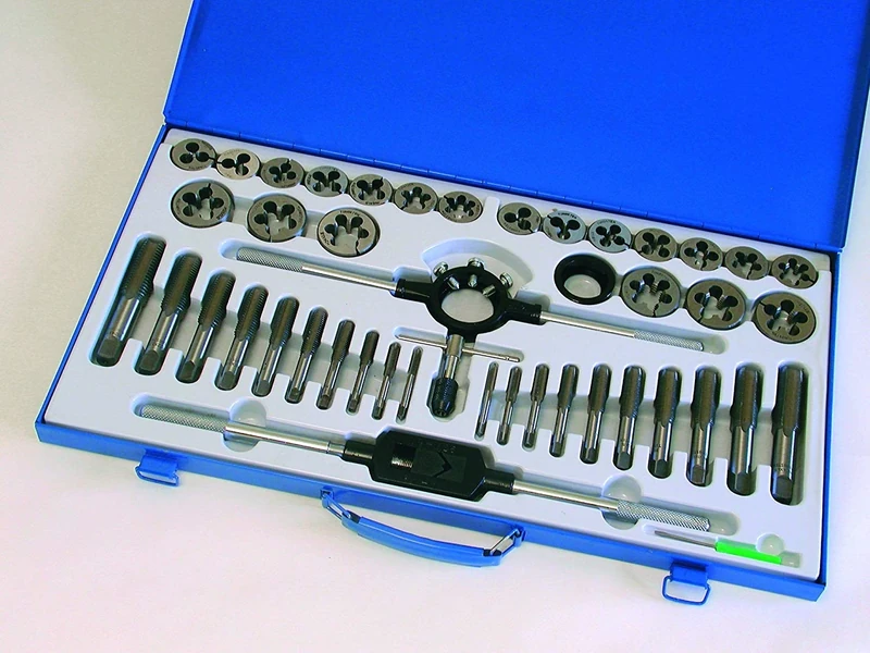 Hilka 48404500 Pro Craft Tungsten Steel Tap and Die Set (45-Piece)