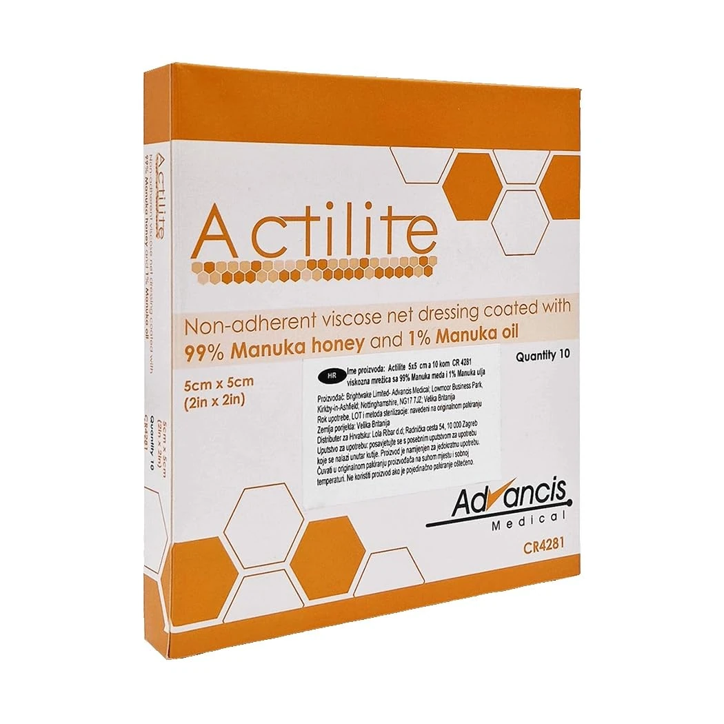 Advancis Medical 99XX9150 Actilite Dressing Pad, 5cm x 5cm, Pack of 10