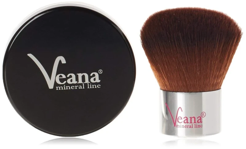 Veana Mineral Line Foundation with Kabuki, Honey 9 g