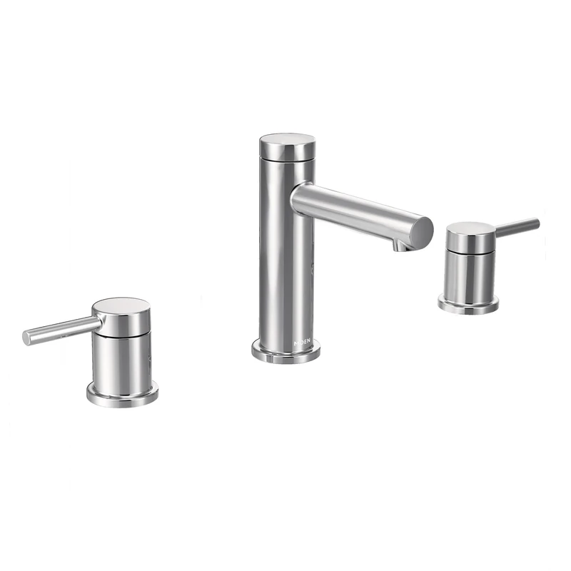 Moen T6193 Align Two-Handle Modern 8-Inch Widespread Bathroom Faucet Trim Kit, Valve Required, Chrome