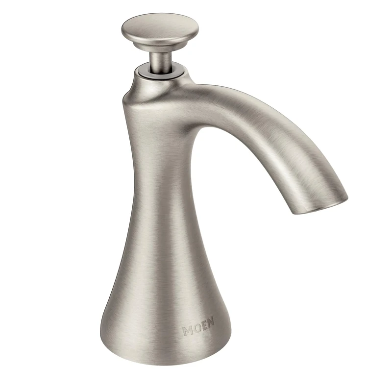 Moen S3946SRS Transitional Deck Mounted Soap Dispenser, Spot Resist Stainless
