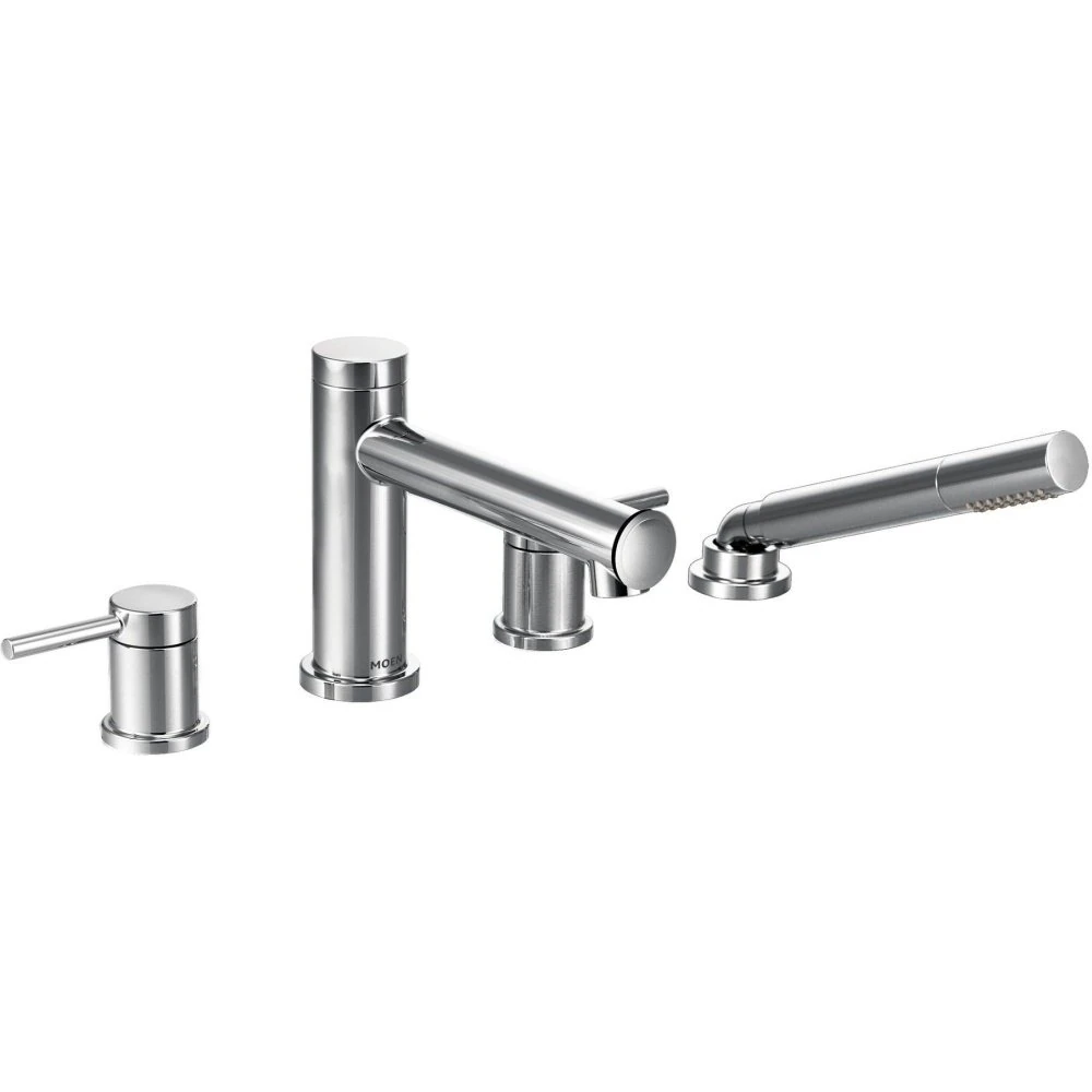 Moen T394 Align Two-Handle Diverter Roman Tub Faucet with Hand Shower, Chrome