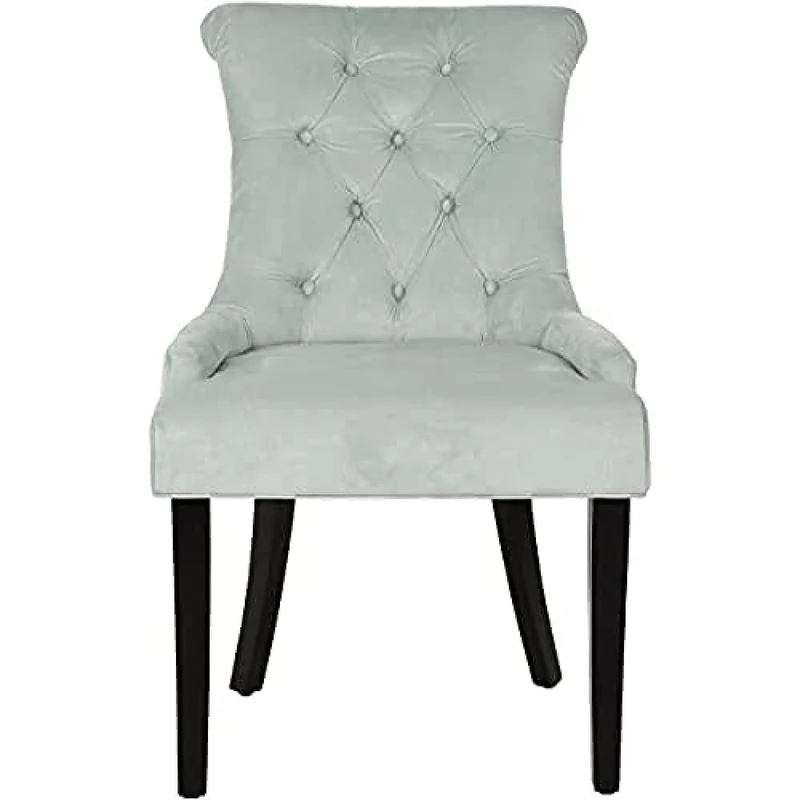 SAFAVIEH Set of 2 Modern Upholstered Chairs, in Black