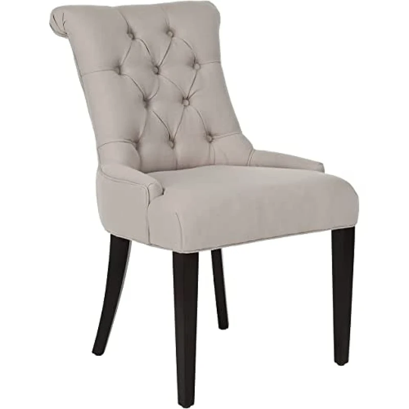 SAFAVIEH Set of 2 Modern Upholstered Chairs, in Taupe