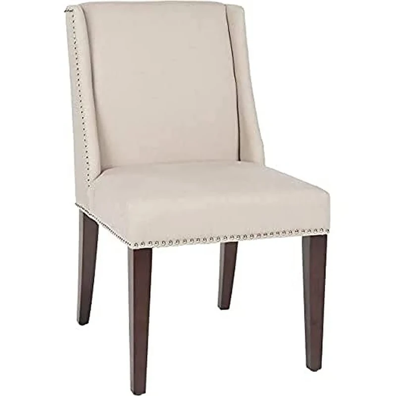 SAFAVIEH Set of 2 Wooden Dining Chairs, in Taupe
