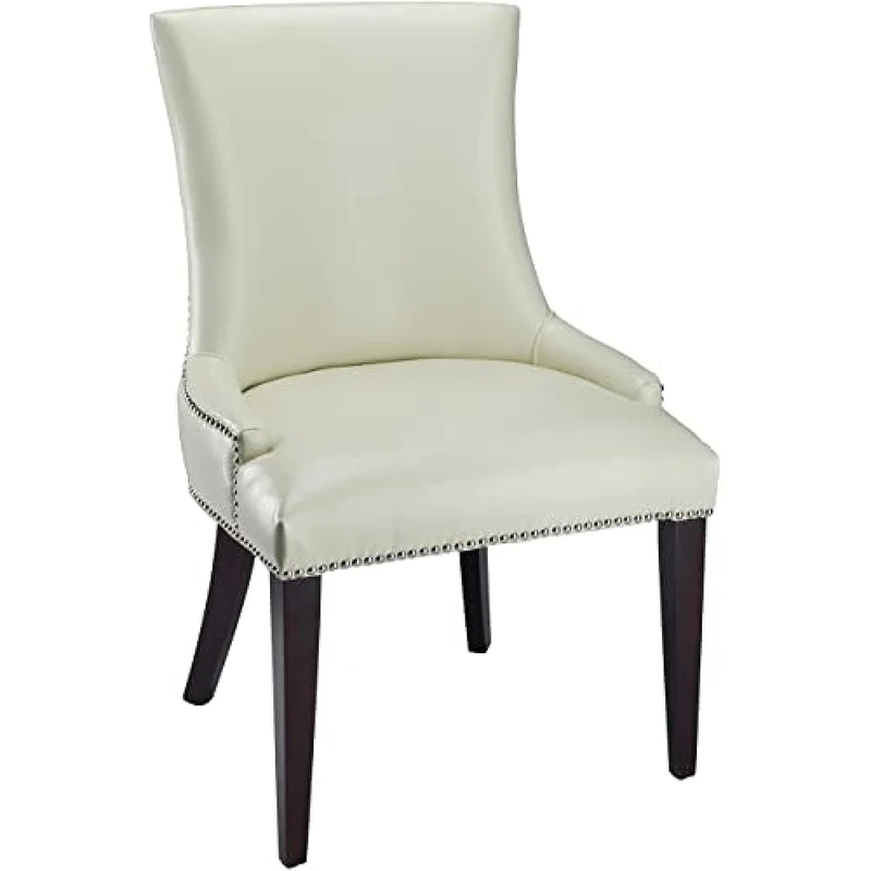 SAFAVIEH Set of 2 Wooden Dining Chairs, in Creme