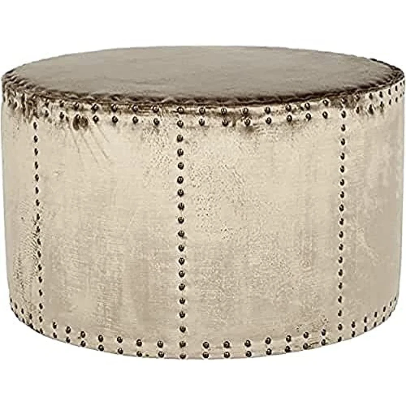 SAFAVIEH Upholstered Ottoman, in Sage, 85 X 85 X 50